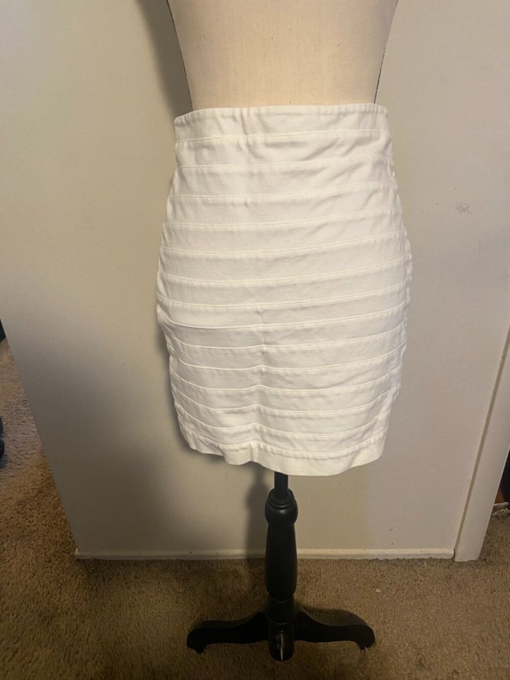 Express White Bandage Bodycon Mini Skirt Size 6